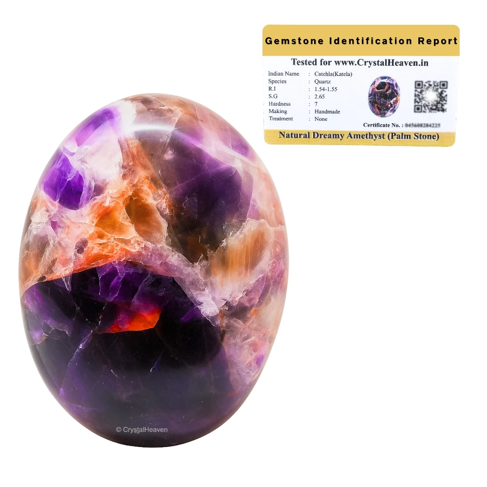 Dreamy Amethyst Palm Stone