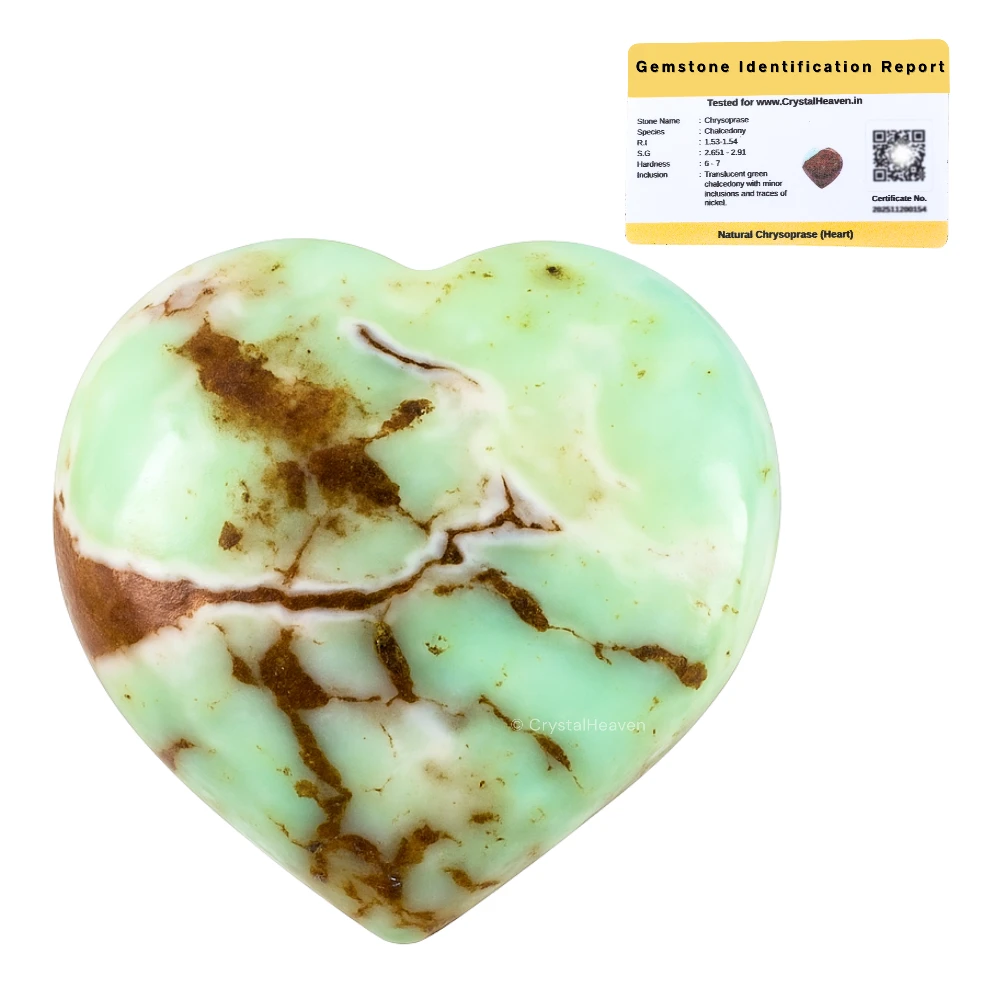 Chrysoprase Heart