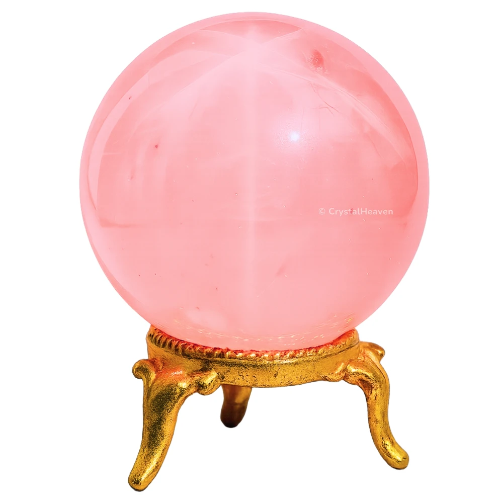 Star Rose Quartz Sphere (1.5 Inch)