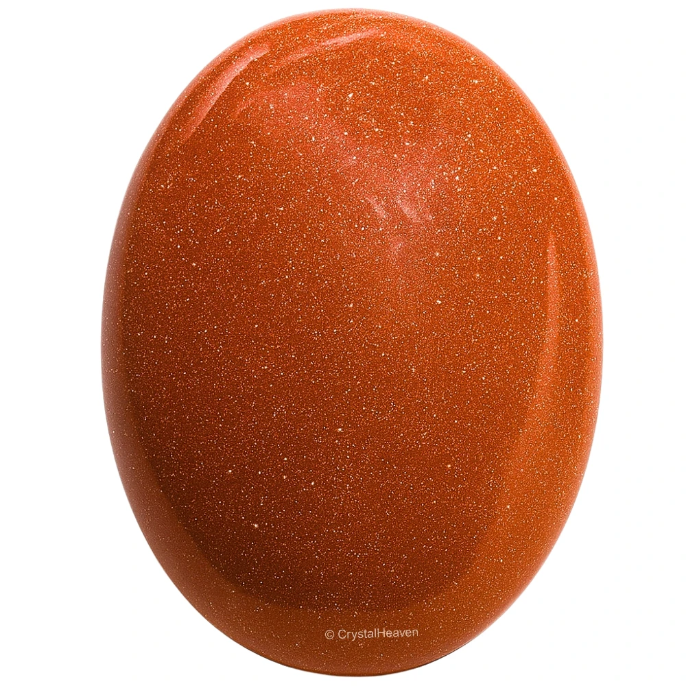 Red Goldstone Palm Stone