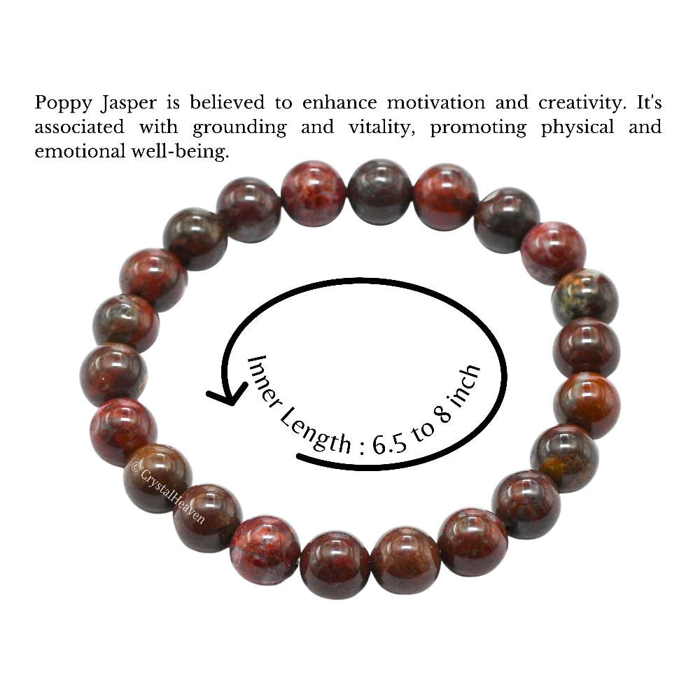 Poppy Jasper Bracelet (Elastic)