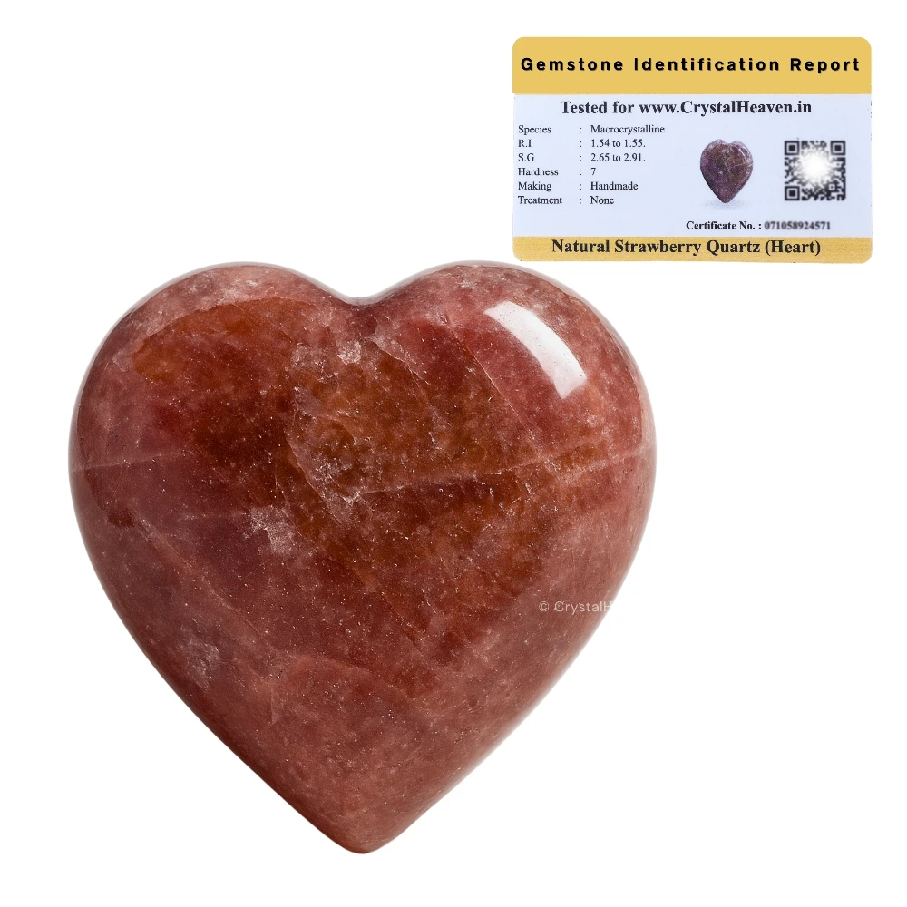Strawberry Quartz Heart