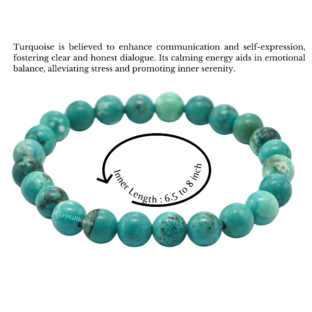Stabilized Turquoise Bracelet (Elastic)