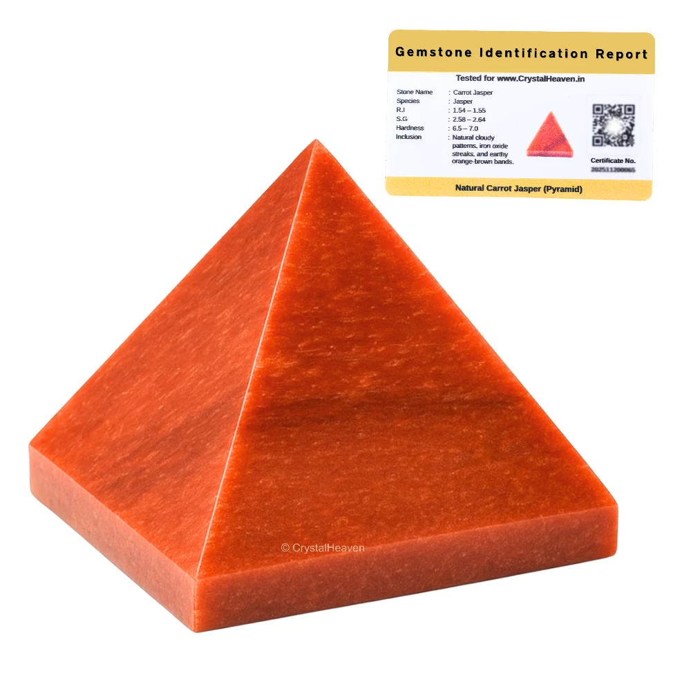 Carrot Jasper Pyramid (1 Inch)
