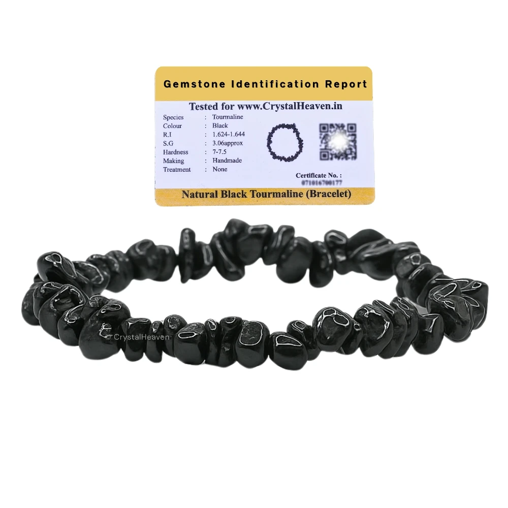 Black Tourmaline Chips Bracelet