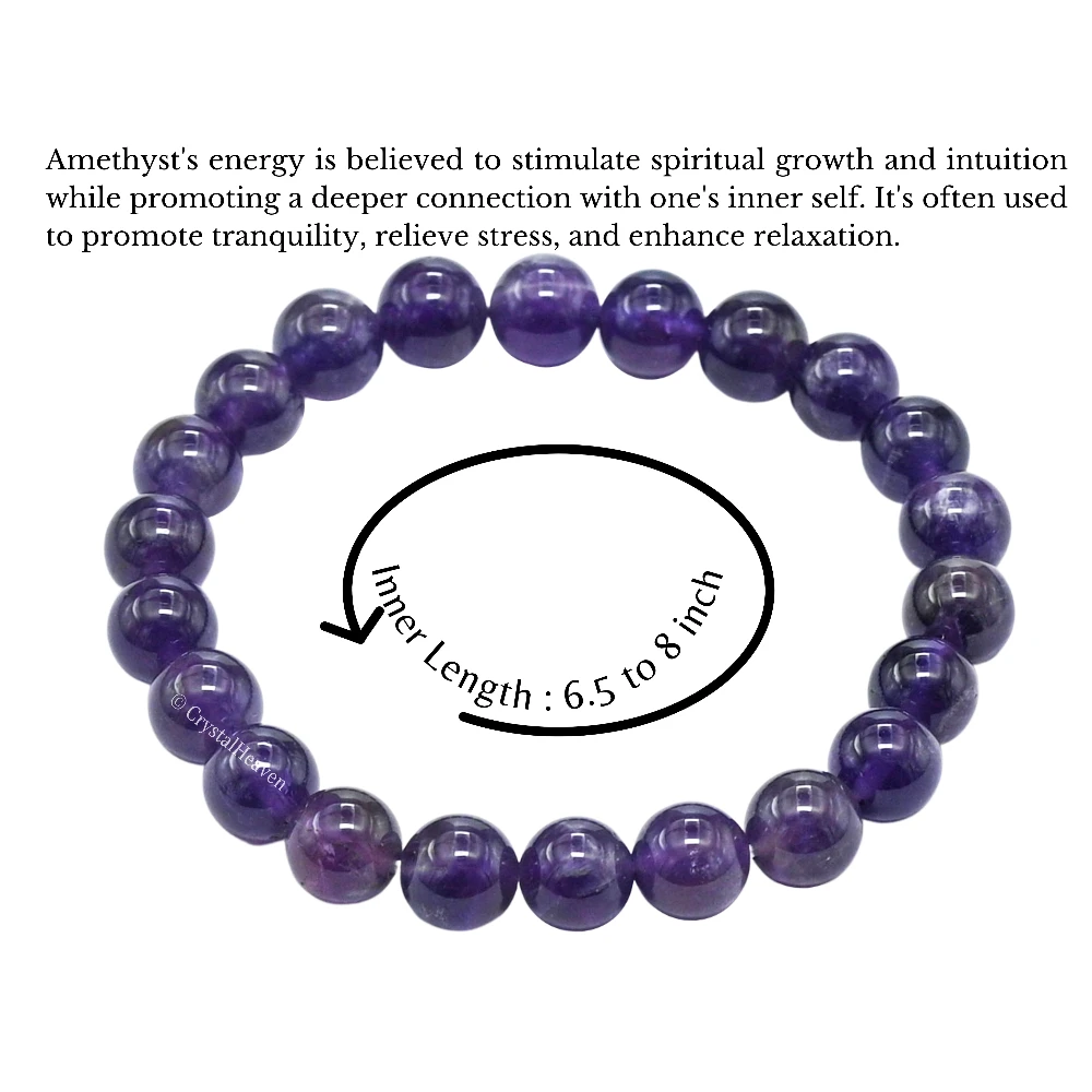 Amethyst Bracelet (Elastic)