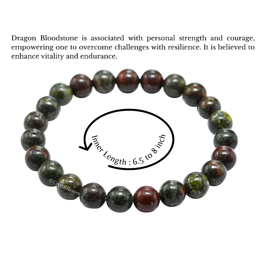 Dragon Bloodstone Bracelet (Elastic)