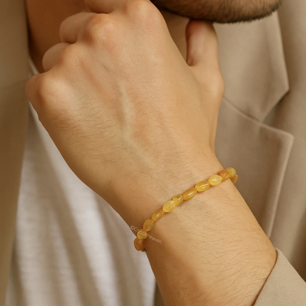 Citrine Tumbled Bracelet (Elastic)