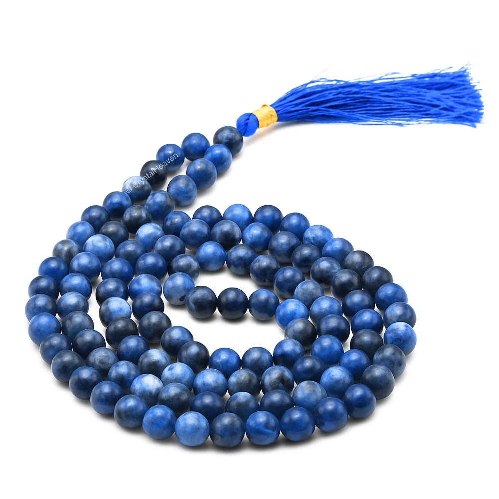 Sodalite Japa Mala (Without Knot)