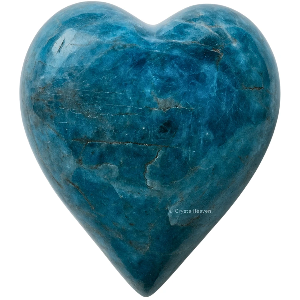 Blue Apatite Heart