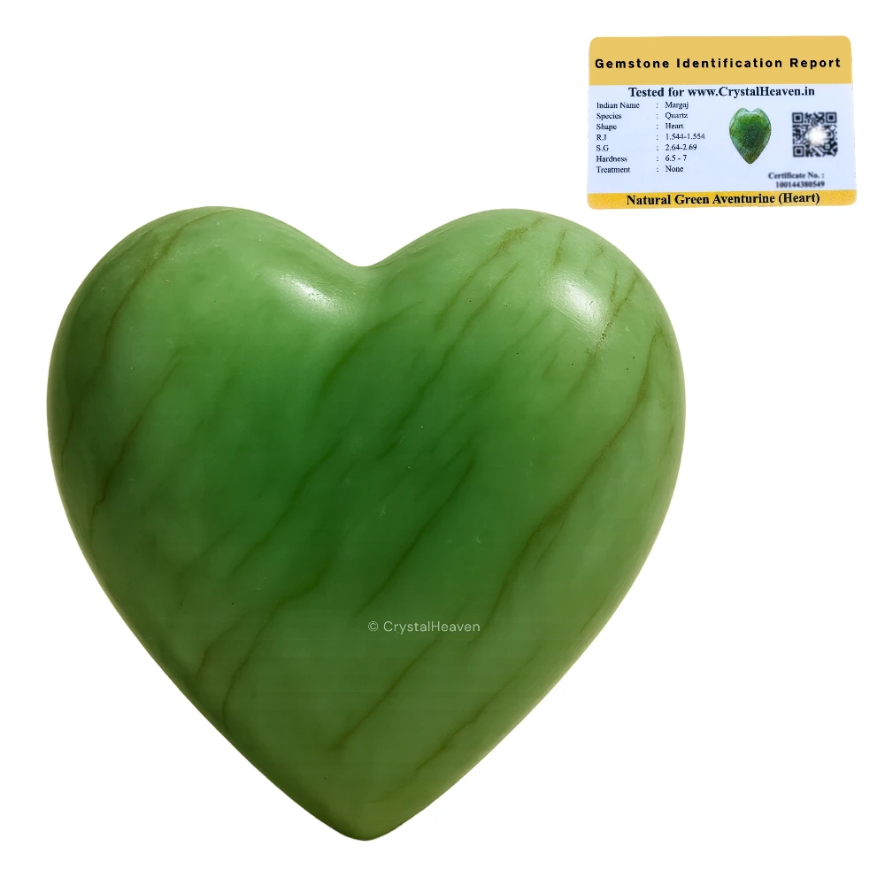 Light Green Aventurine Heart