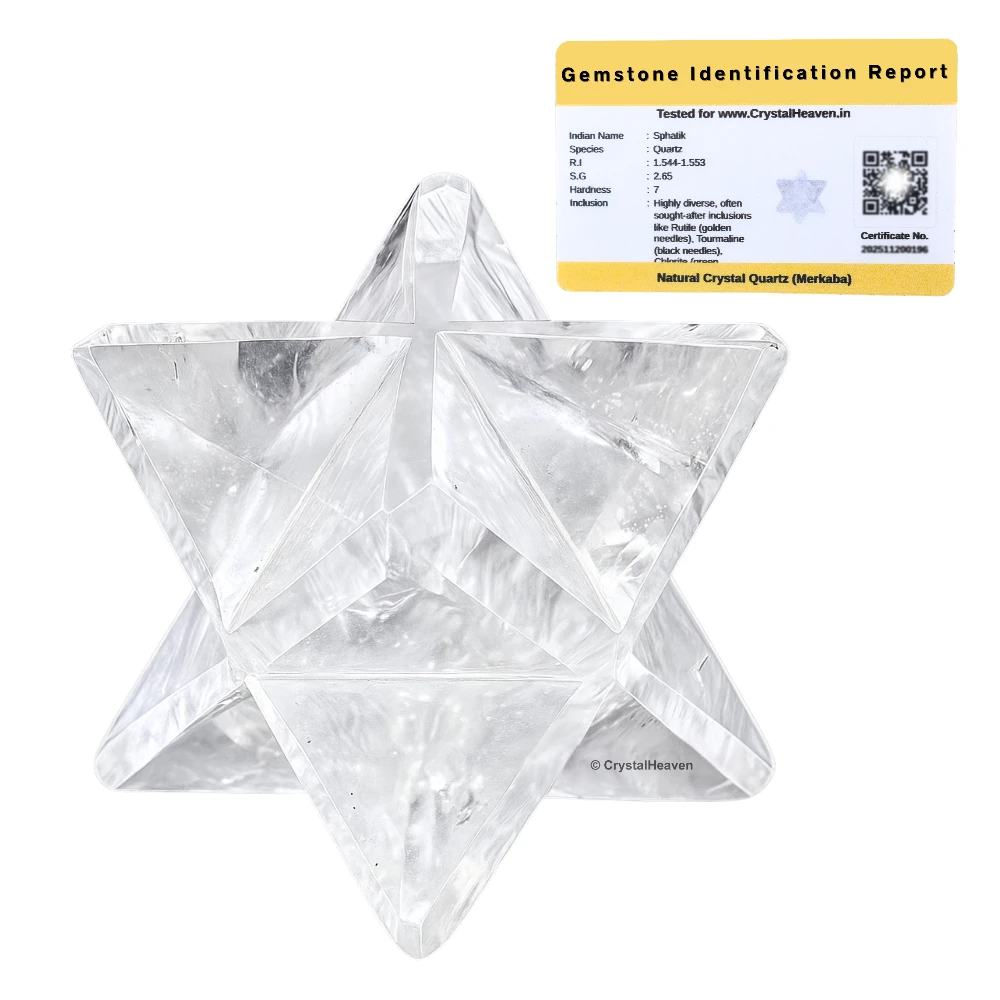 Clear Quartz Crystal Merkaba (20-25 mm)