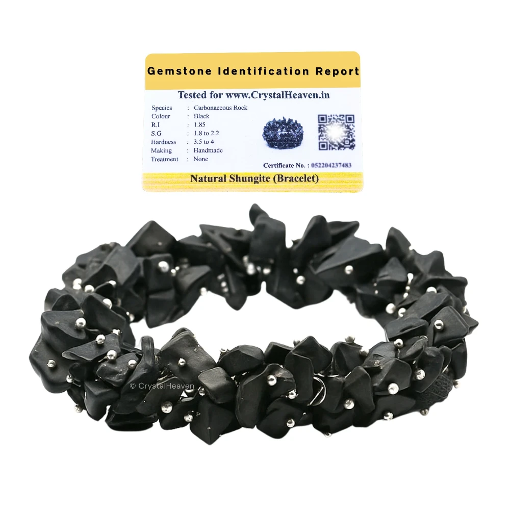 Shungite Chips Bead Bracelet