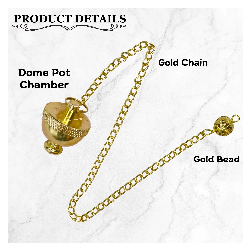 Metal Brass Pendulum - Dome Pot Chamber (MP116)