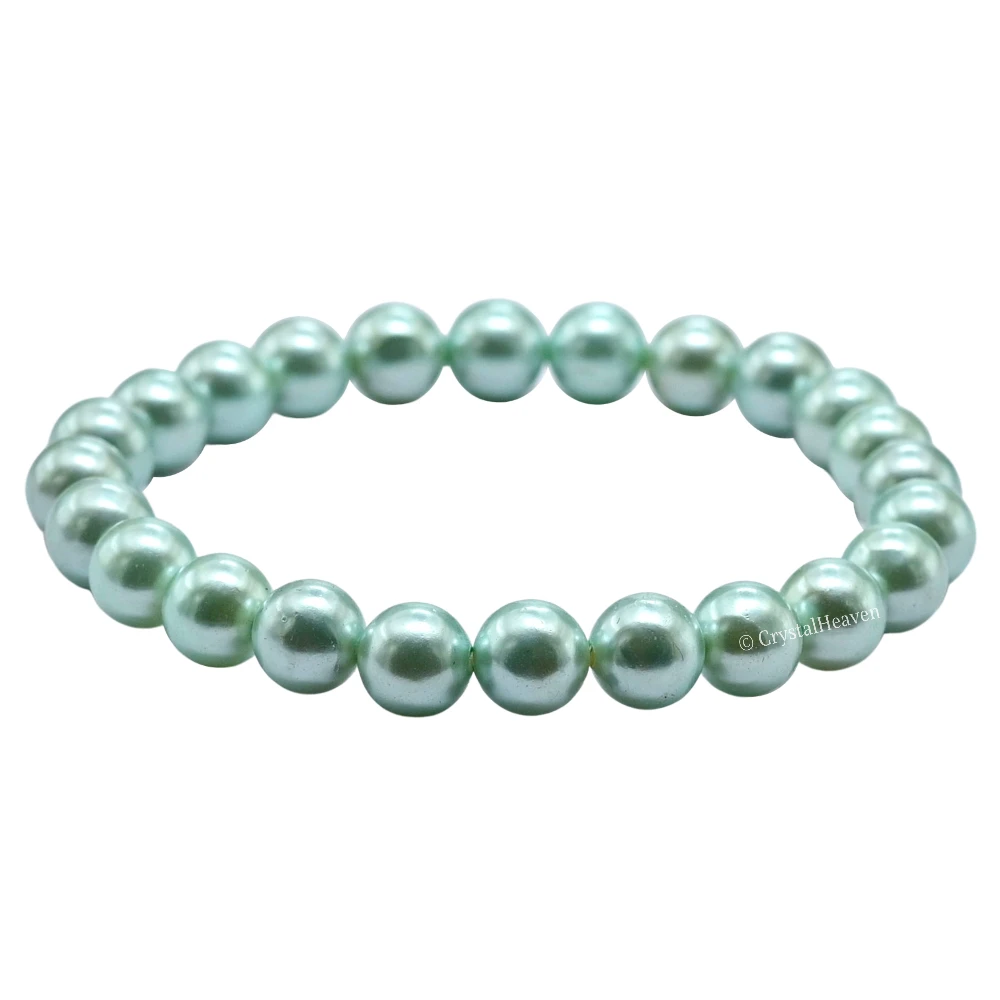 Pistachio Pearl Bracelet (Elastic)