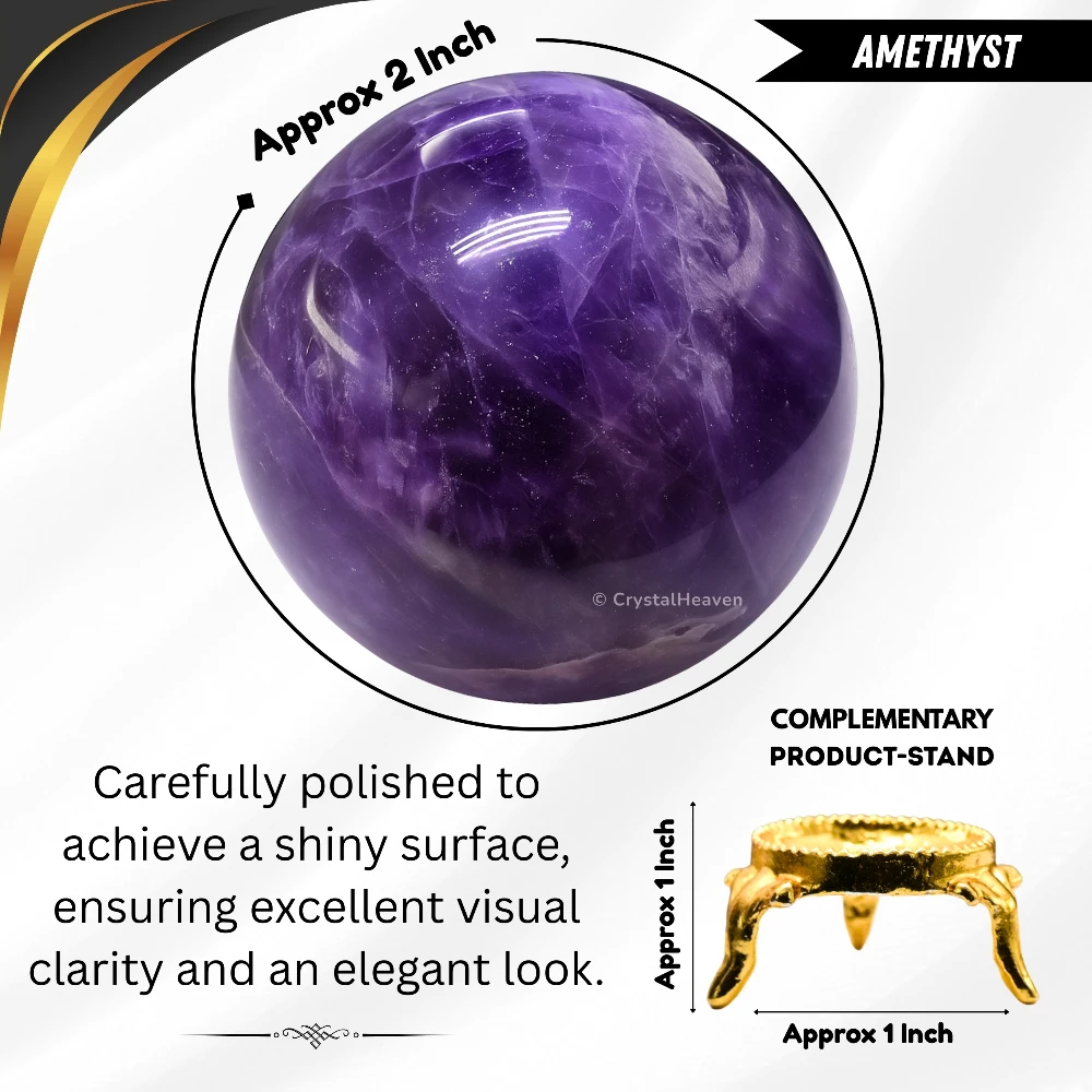 Amethyst Sphere (2 Inch)