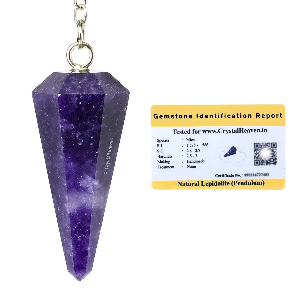 Lepidolite Pendulum