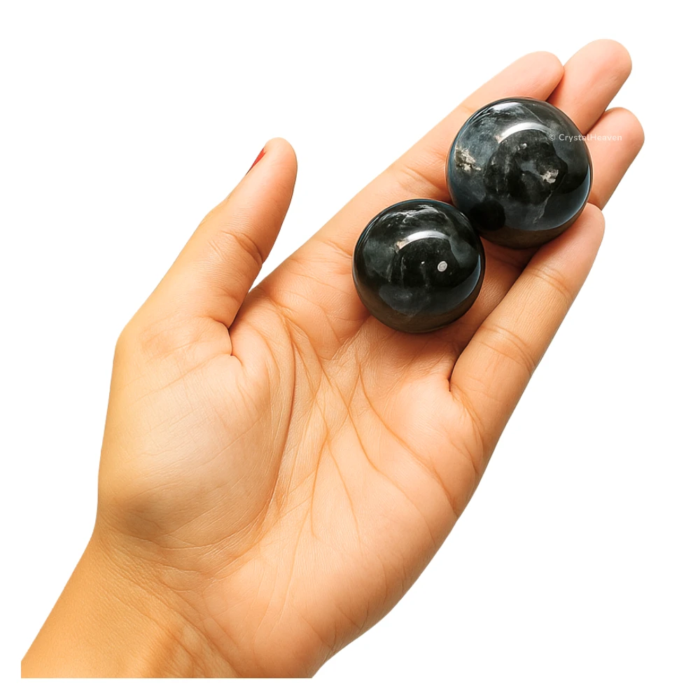 Larvikite Sphere (1 Inch)