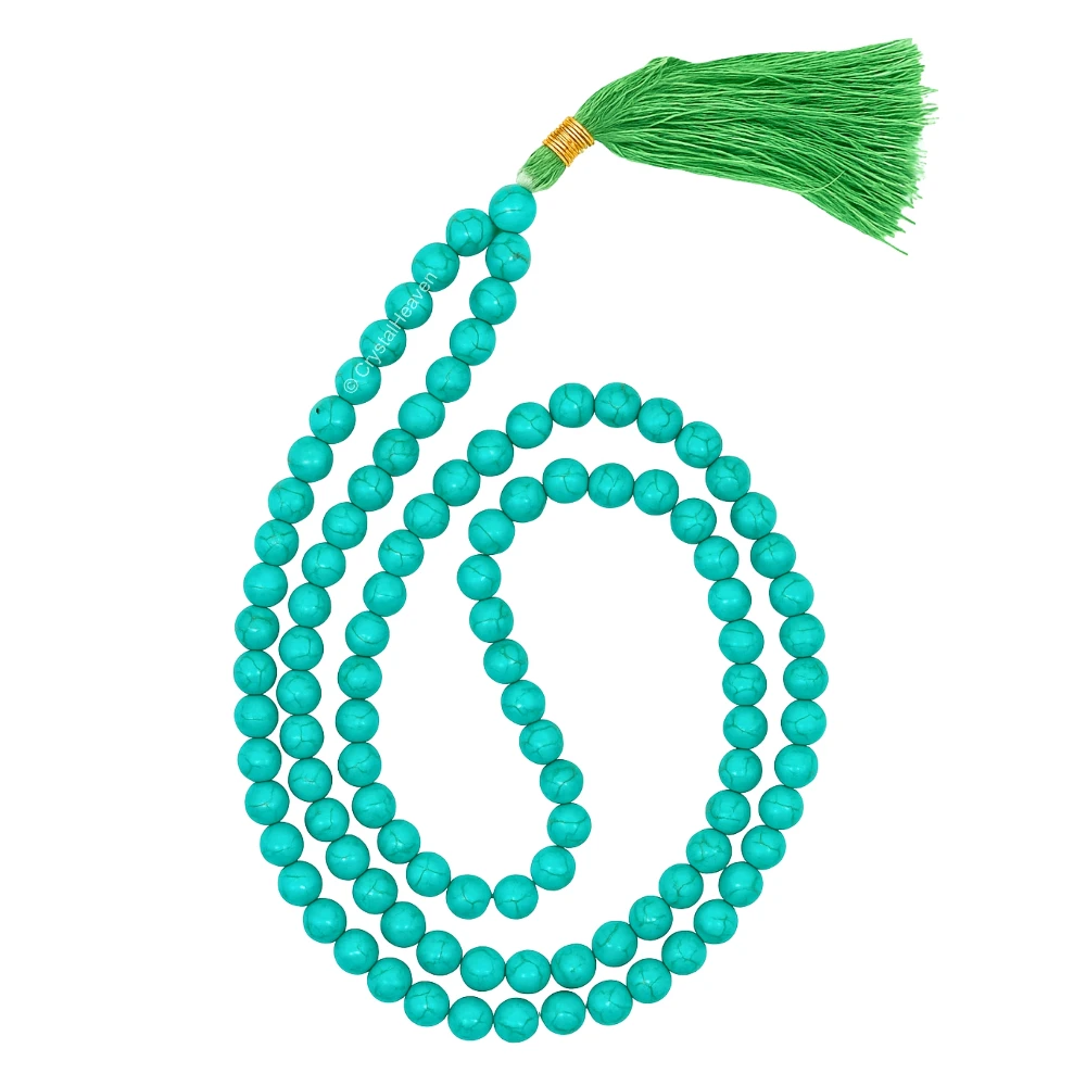 Turquoise Japa Mala Man-made