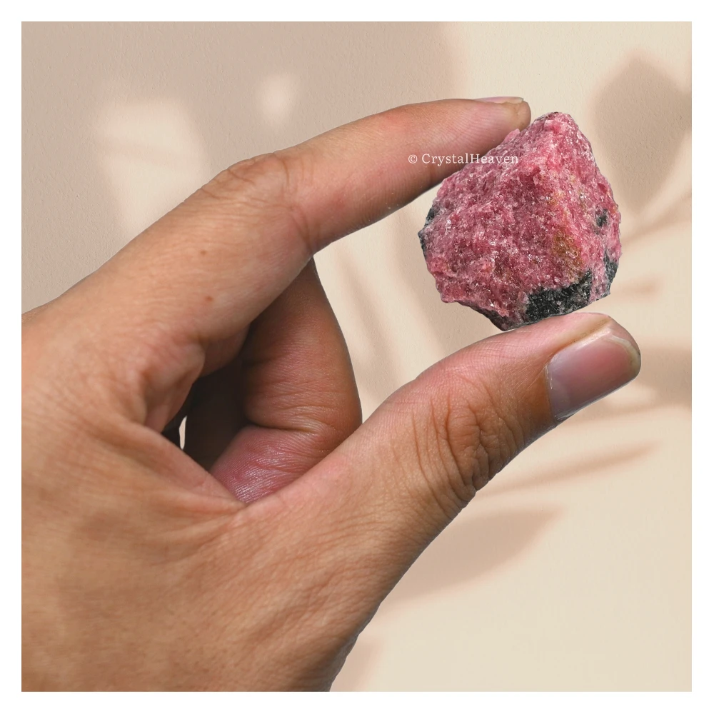 Raw Rhodonite Crystals (5 Pieces)