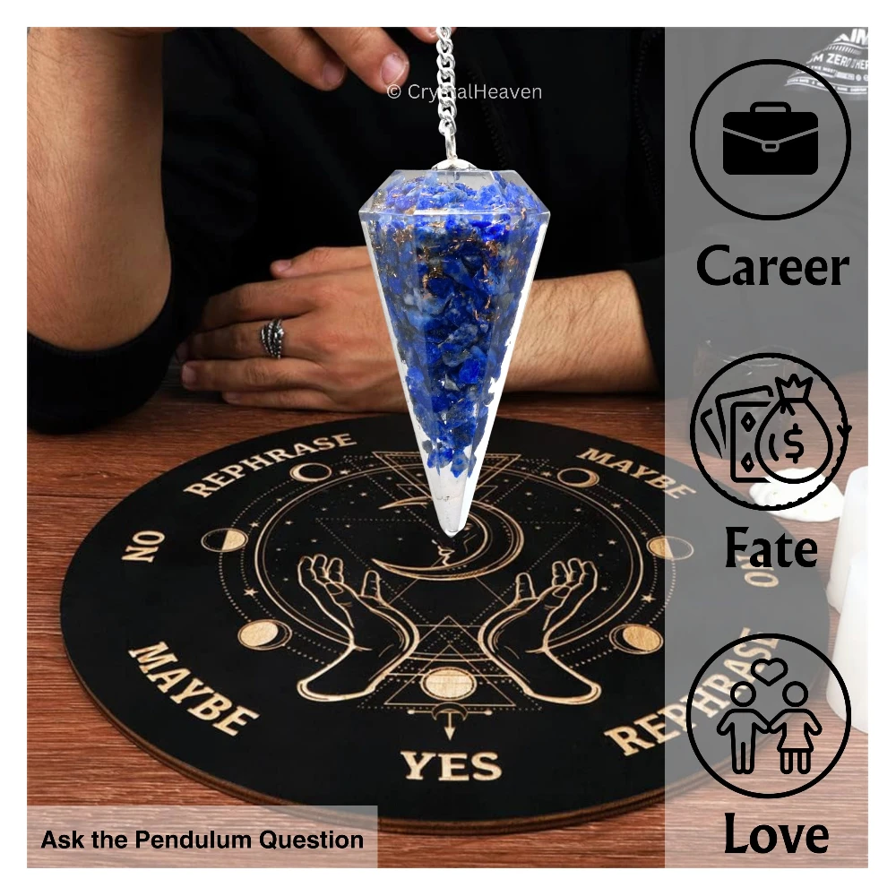 Lapis Lazuli Crystal Orgone Pendulum