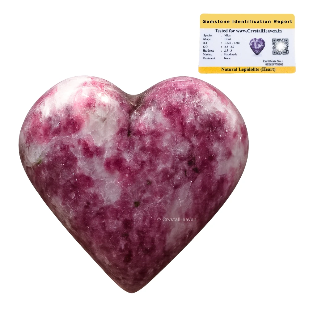 Lepidolite  Heart