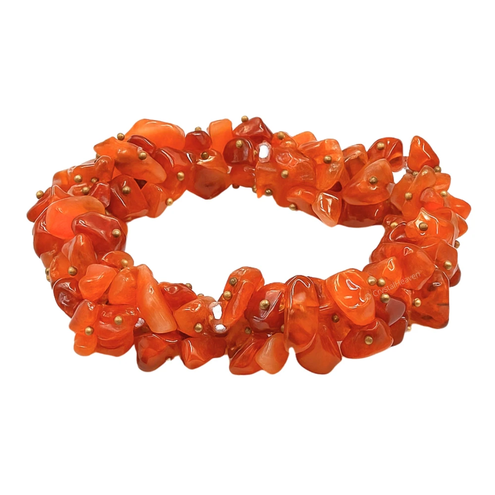 Carnelian Chips Bead Bracelet