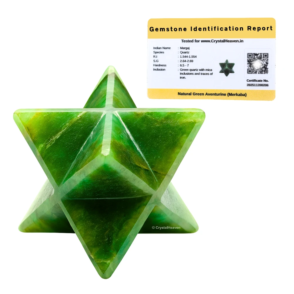 Dark Green Aventurine Crystal Merkaba (20-25 mm)