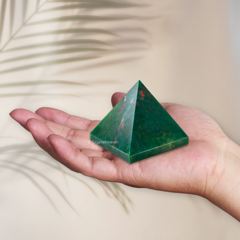 Bloodstone Pyramid (1.5 Inch)