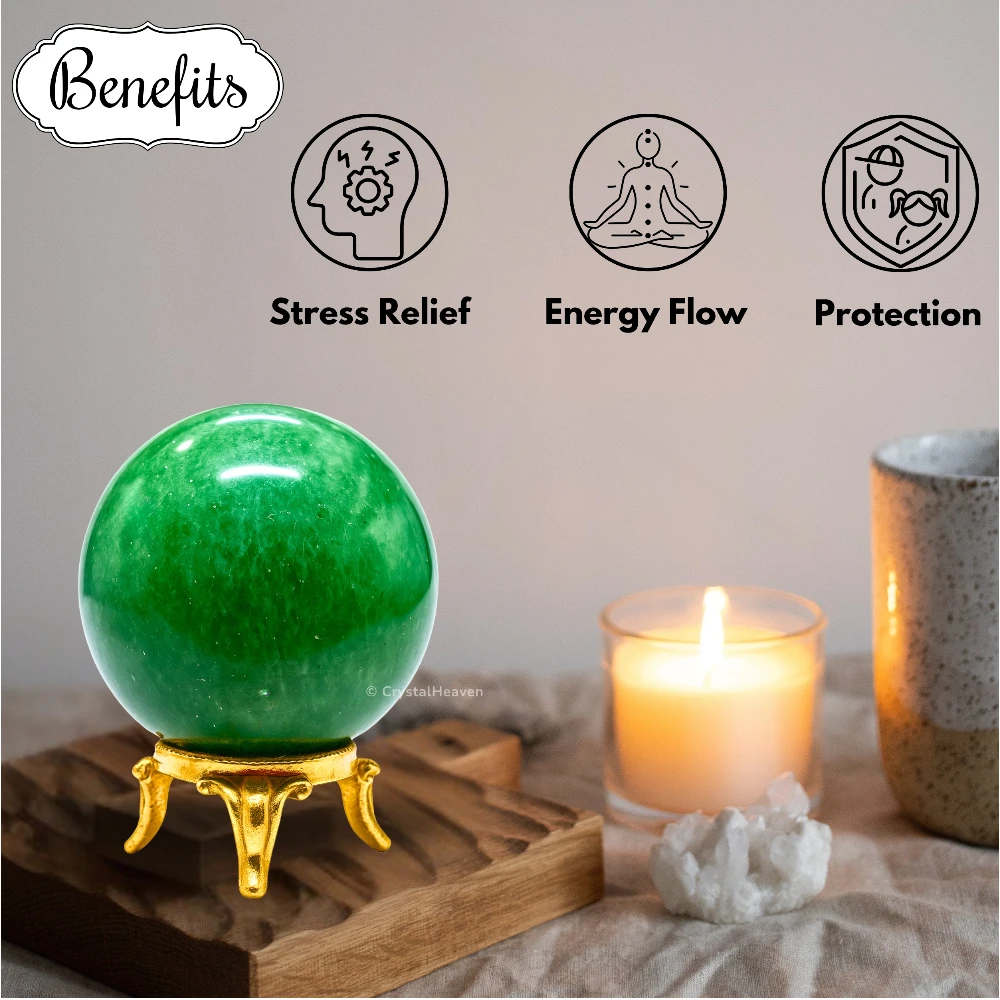 Green Strawberry Quartz Sphere (2 Inch)