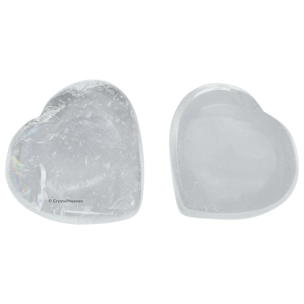 Clear Quartz Mini Heart (Pack of 2)