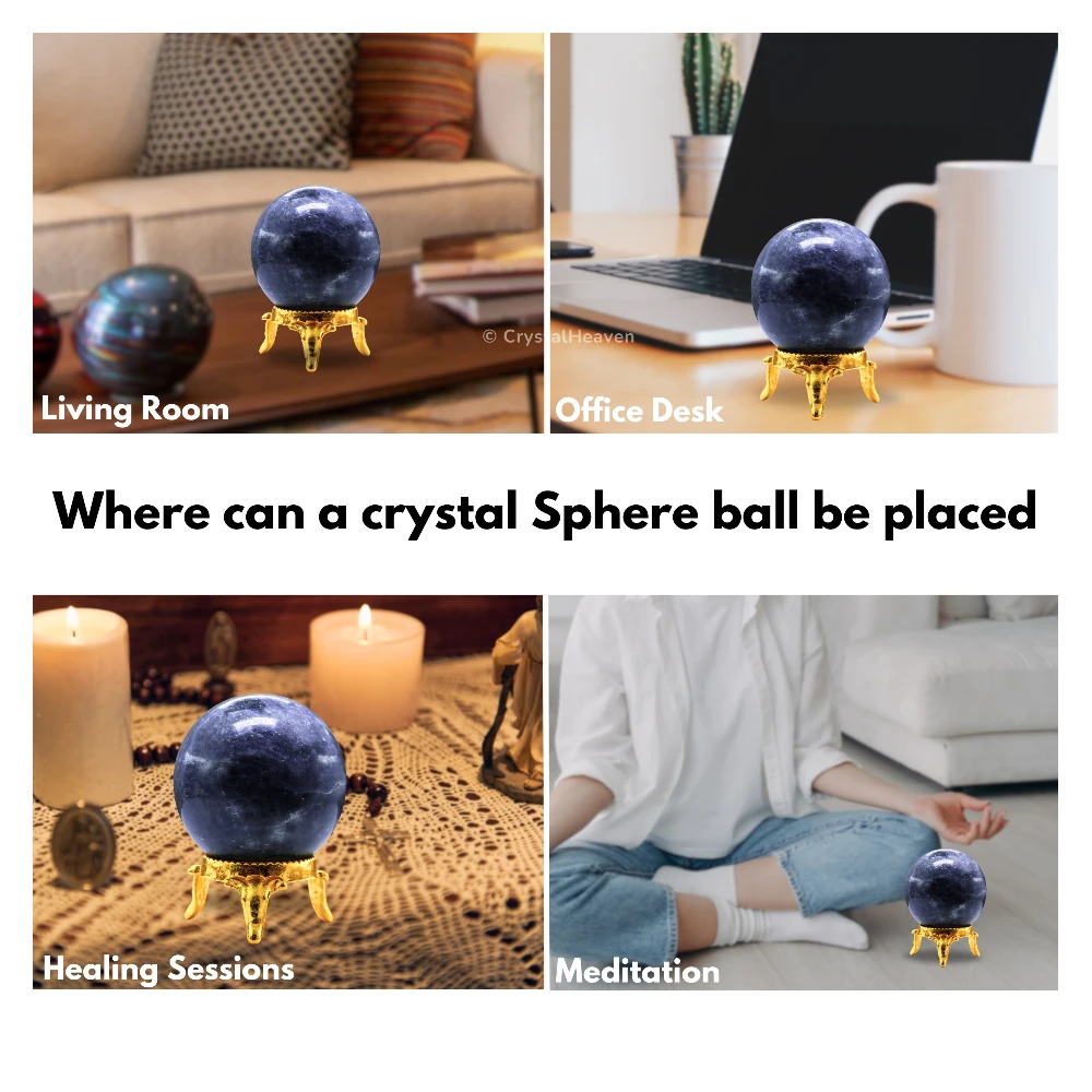 Iolite Sphere (1.5 Inch)