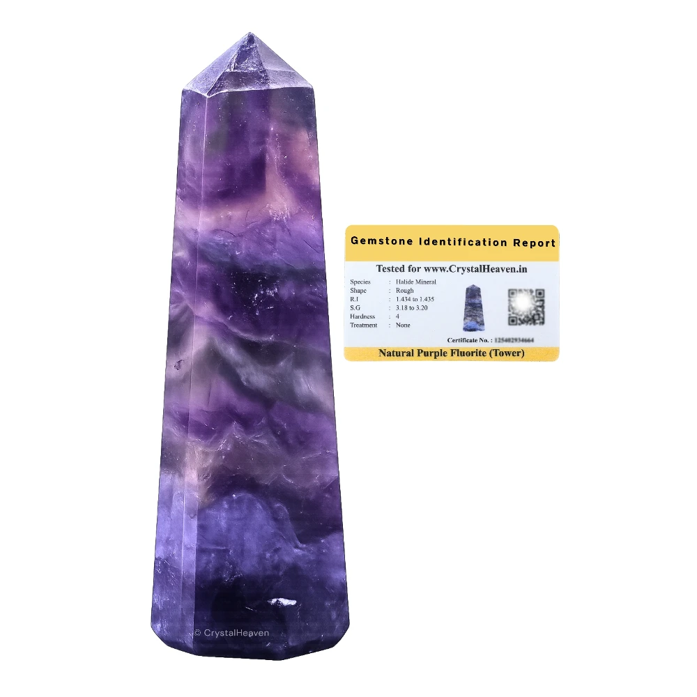 Purple Fluorite Tower (2" to 3" inch)