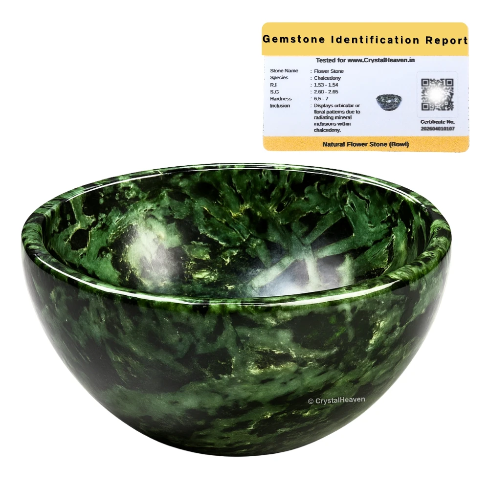 Flower Stone Crystal Bowl - 2 Inch