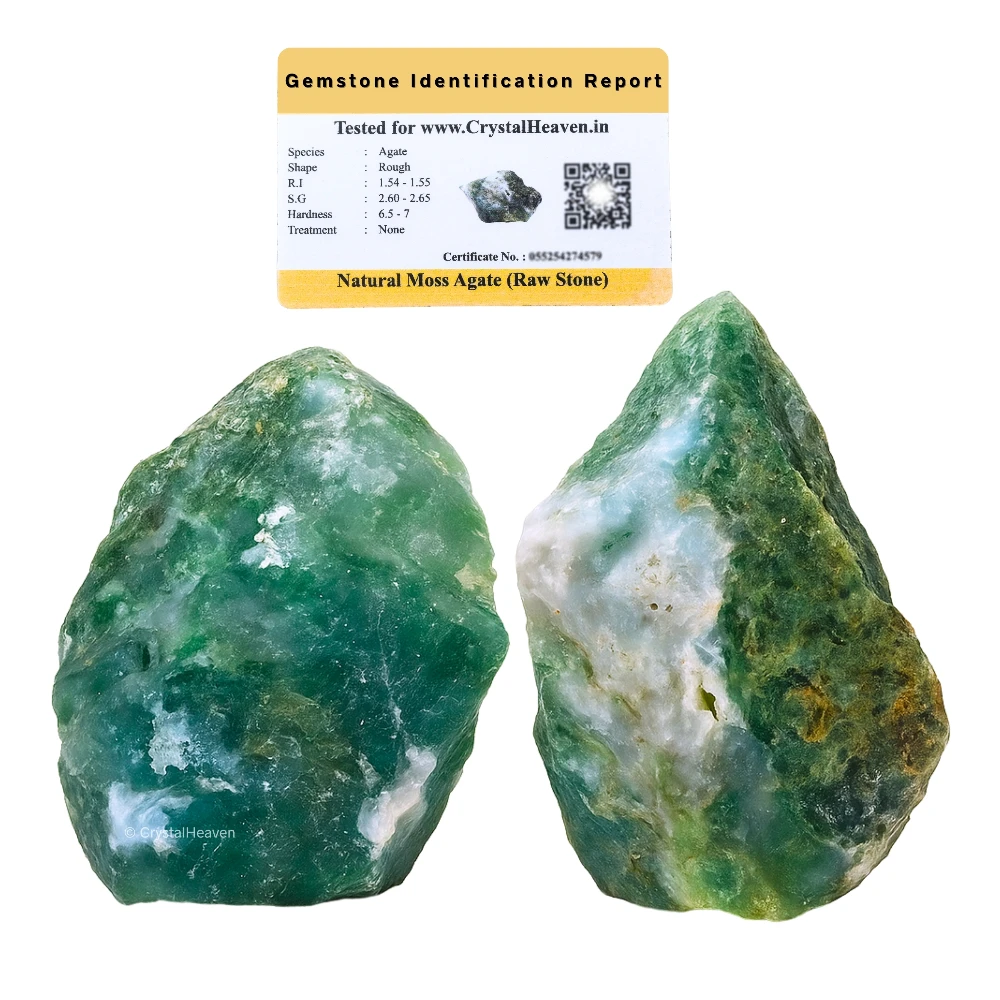 Raw Moss Agate Crystals (1 Piece)