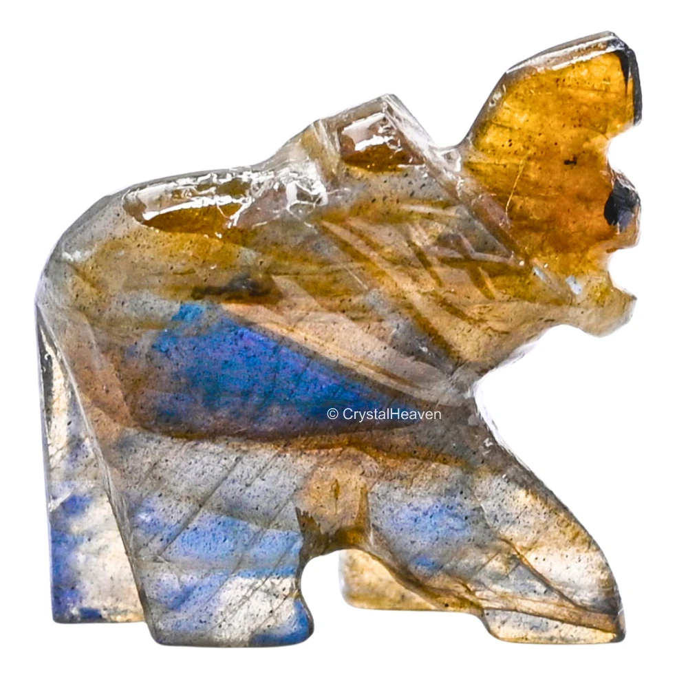 Labradorite Crystal Elephant