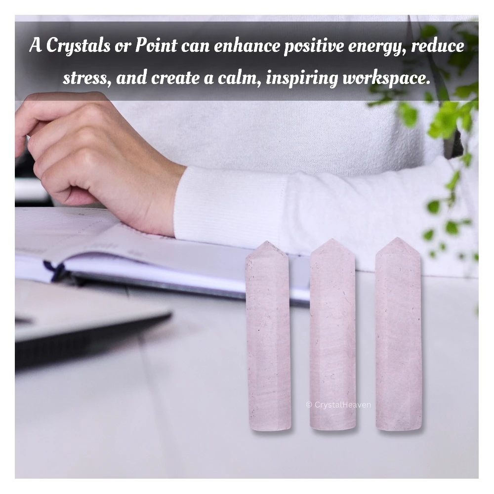 Pink Calcite Pencil Points (Set of 3)