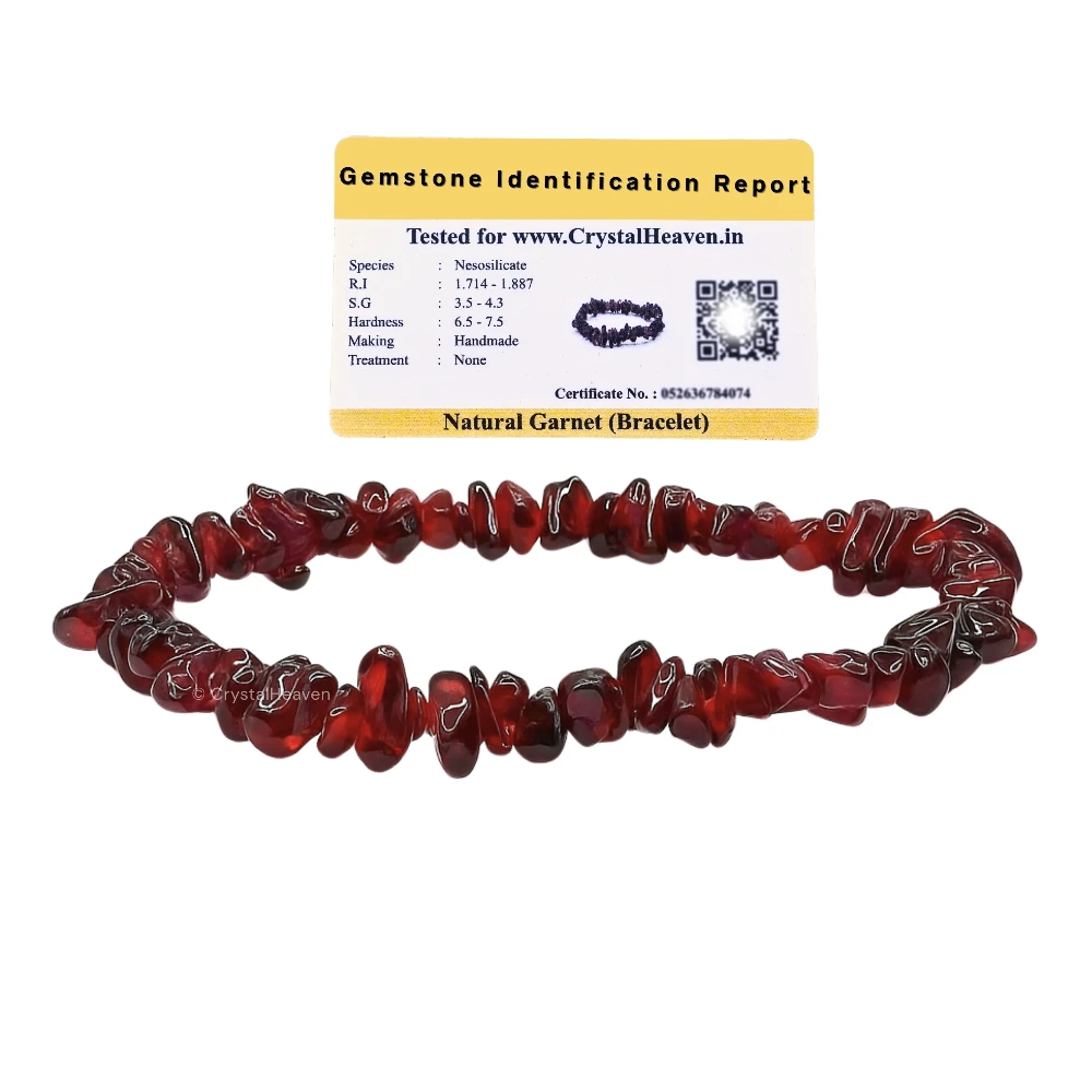 Garnet Chips Bracelet