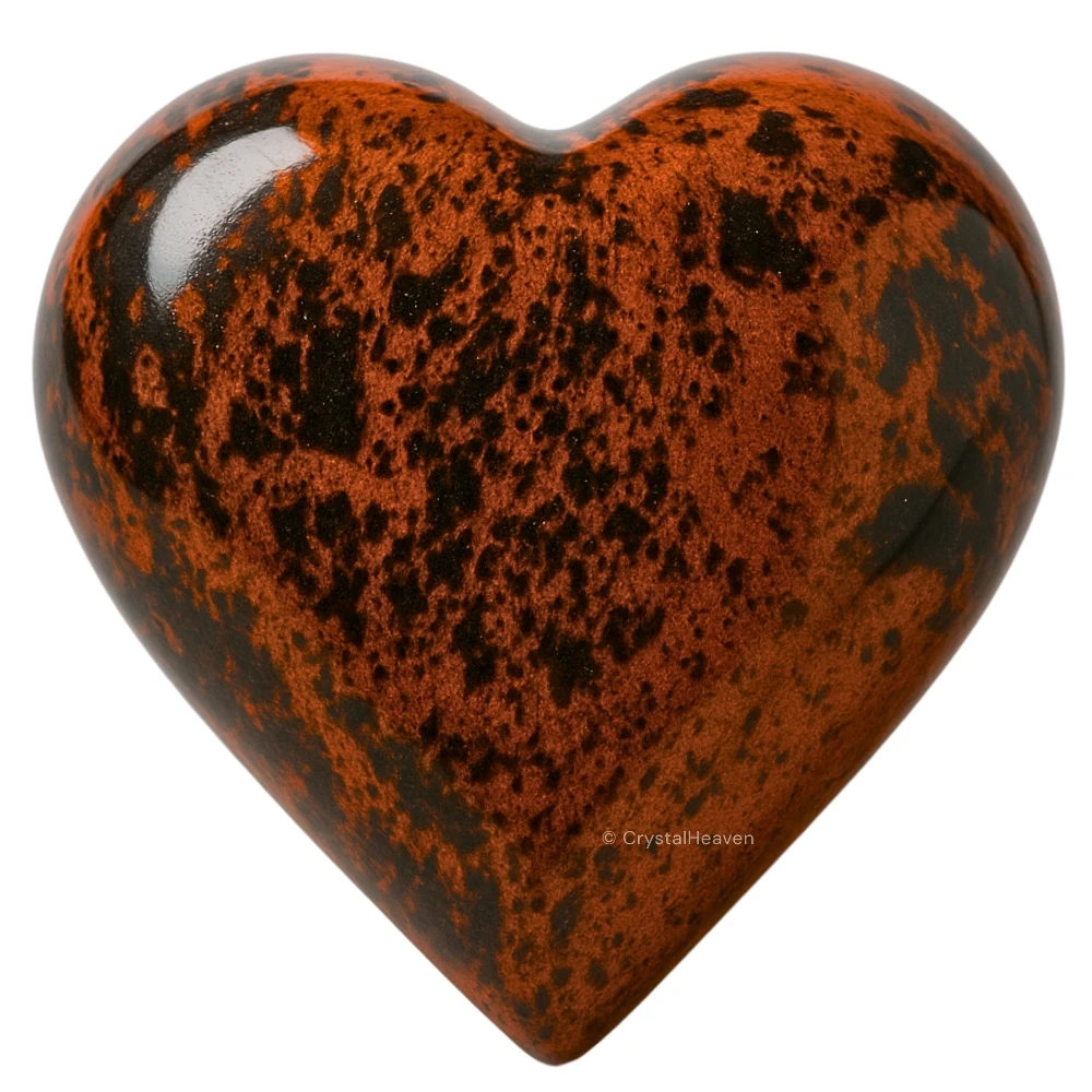 Mahogany Obsidian Heart