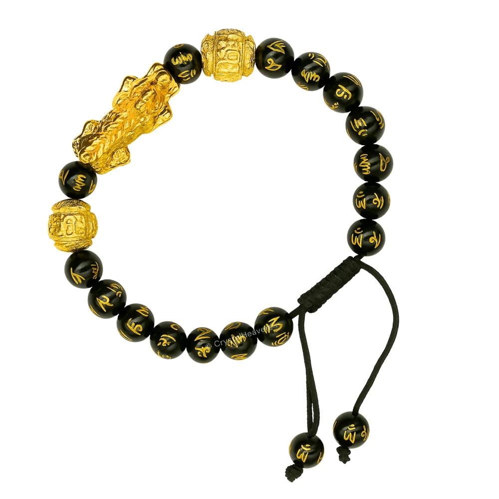 Feng Shui Bracelet Black Obsidian (Adjustable)