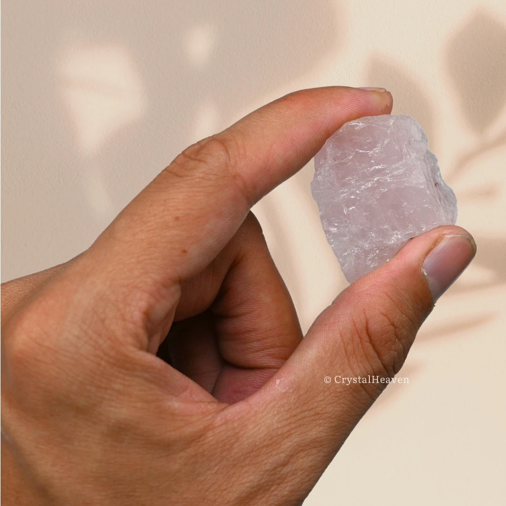 Raw Rose Quartz Crystals (5 Pieces)