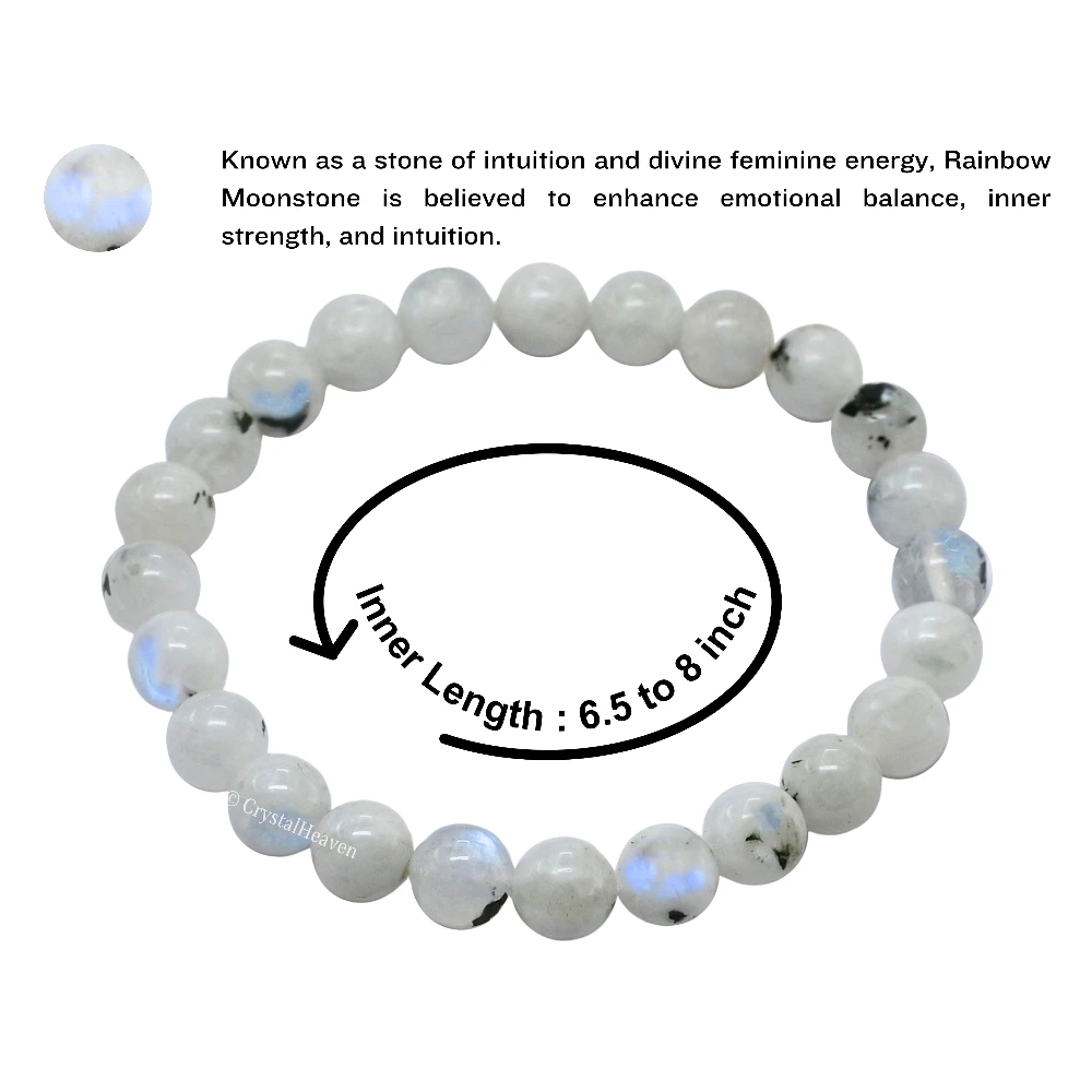 Rainbow Moonstone Bracelet (Elastic)