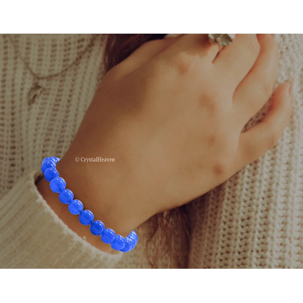 Blue Agate Bracelet (Elastic)