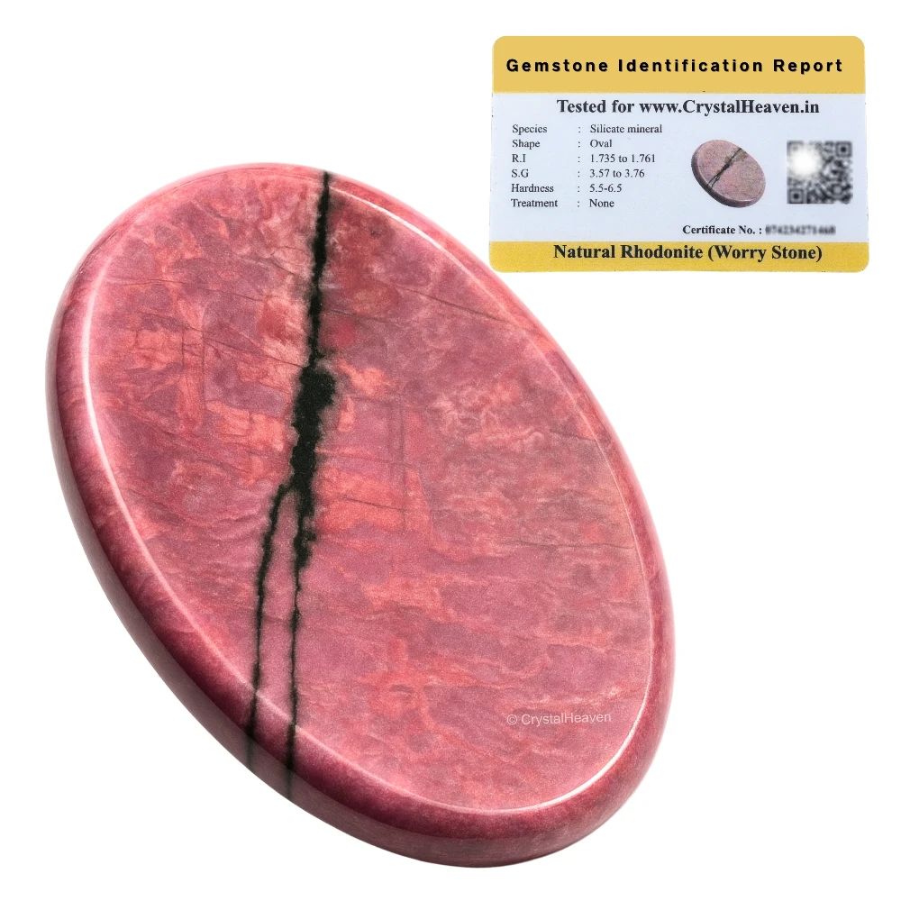 Rhodonite Worry Stone