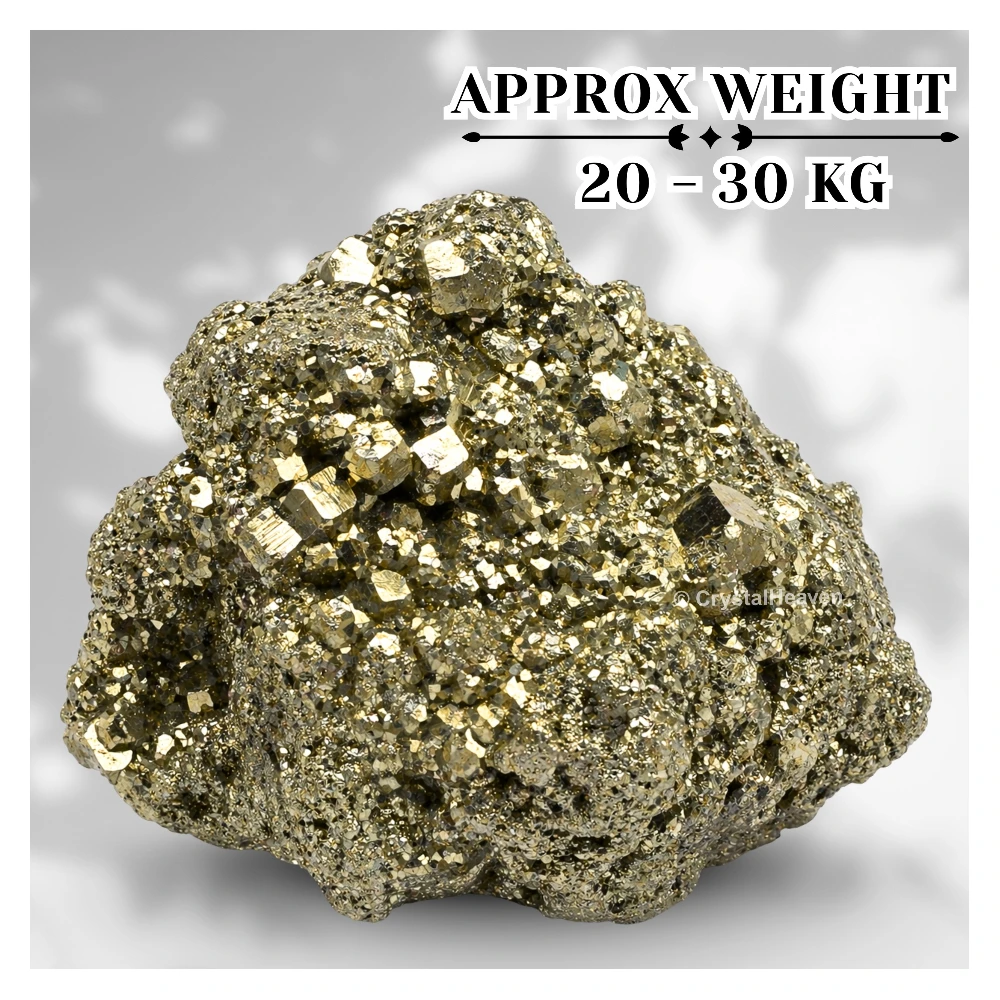 Large Pyrite Cluster – Natural Raw Crystal for Wealth & Feng Shui Decor (20 - 30 kg)