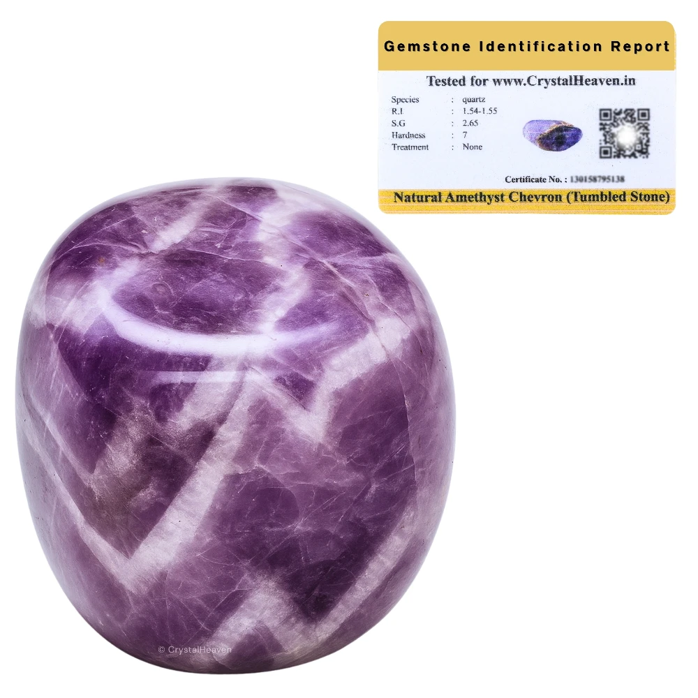 Tumbled Chevron Amethyst Stones (30 Gram)