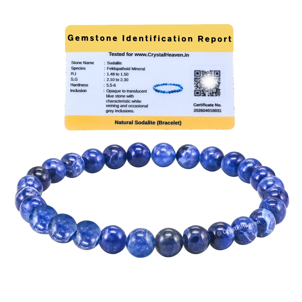 Sodalite Healing Crystal Bracelets - 6mm Beads