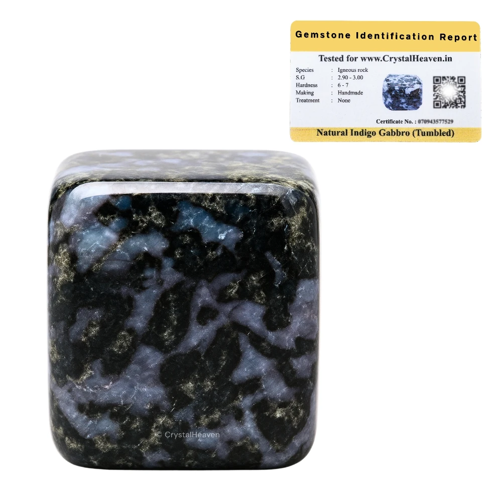 Tumbled Indigo Gabbro Stones (30 Gram)