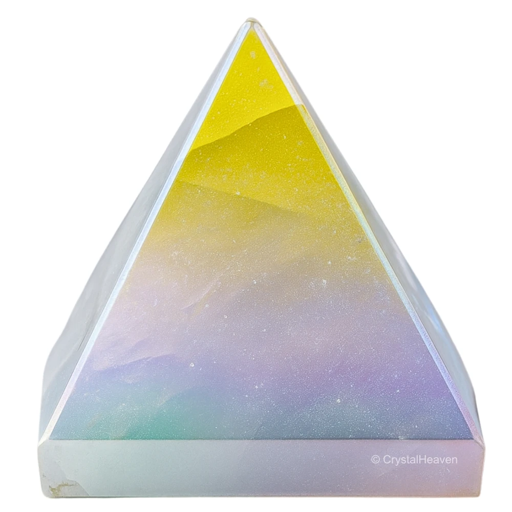 Angel Aura Quartz Pyramid (2 Inch)