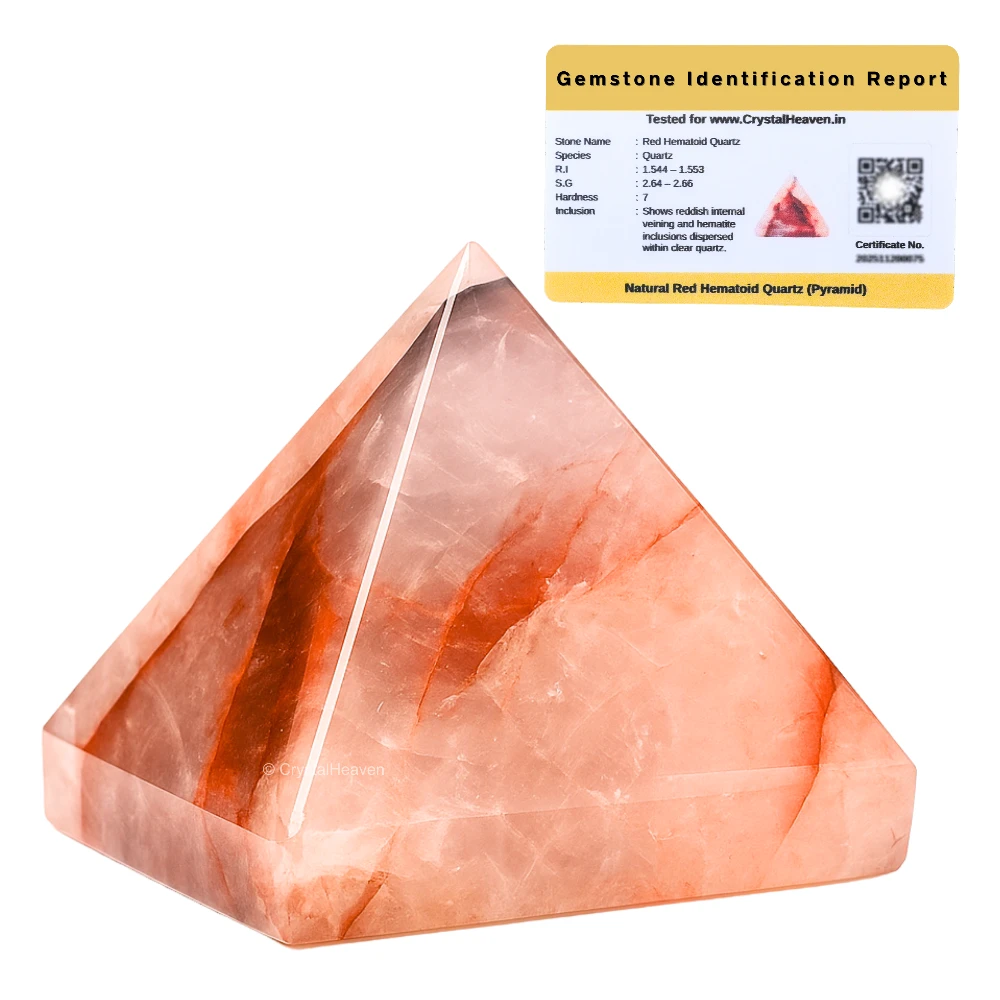 Red Hematoid Quartz Pyramid (2 Inch)